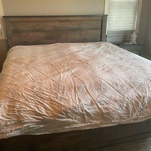 Linen king duvet cover